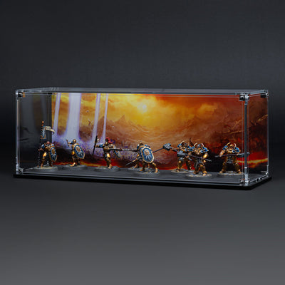 Display Case for Warhammer® Squad with Eternal Conflict Background