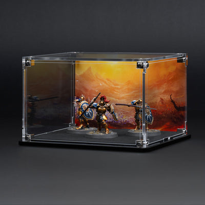 Display Case for Warhammer® Squad with Eternal Conflict Background