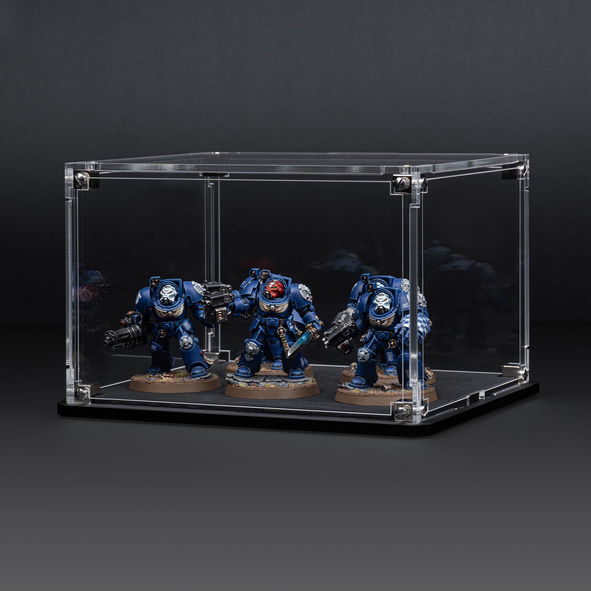 Display Case for Warhammer® Squad with Clear Background