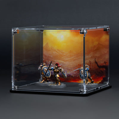 Display Case for Warhammer® Squad with Eternal Conflict Background