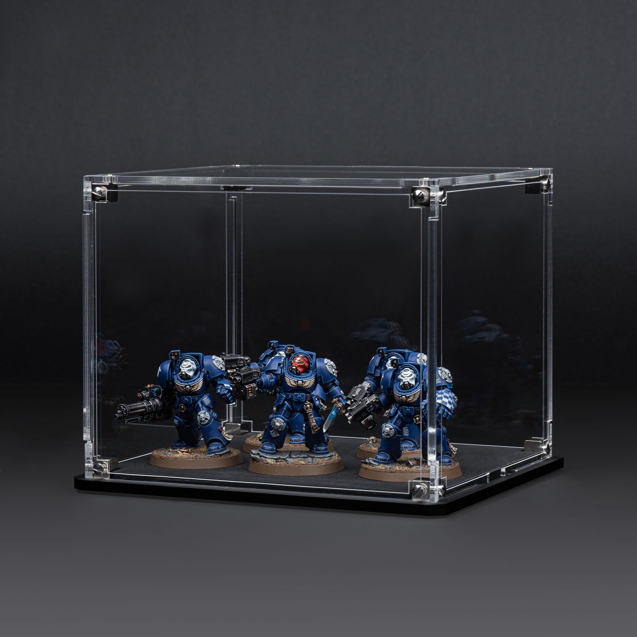 Display Case for Warhammer® Squad with Clear Background