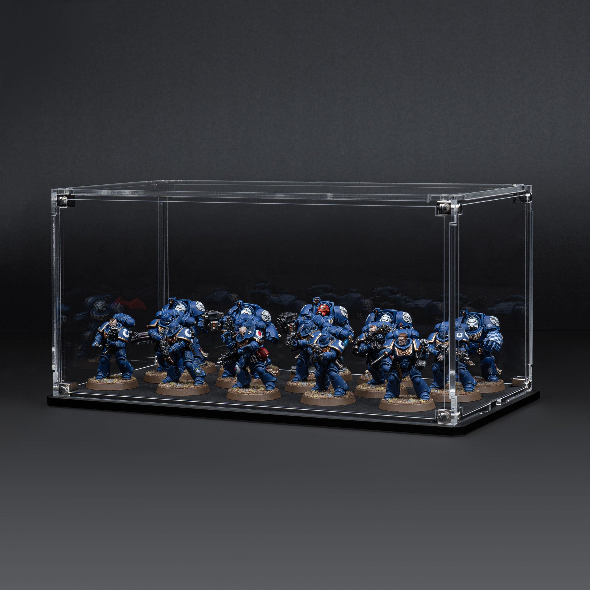 Display Case for Warhammer® Squad with Clear Background