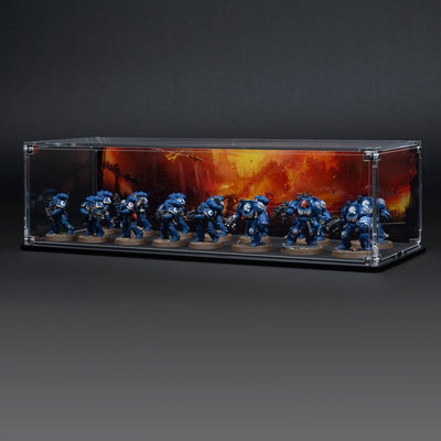 Display Case for Warhammer® Squad with Endless War Background