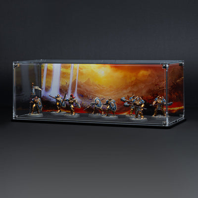 Display Case for Warhammer® Squad with Eternal Conflict Background