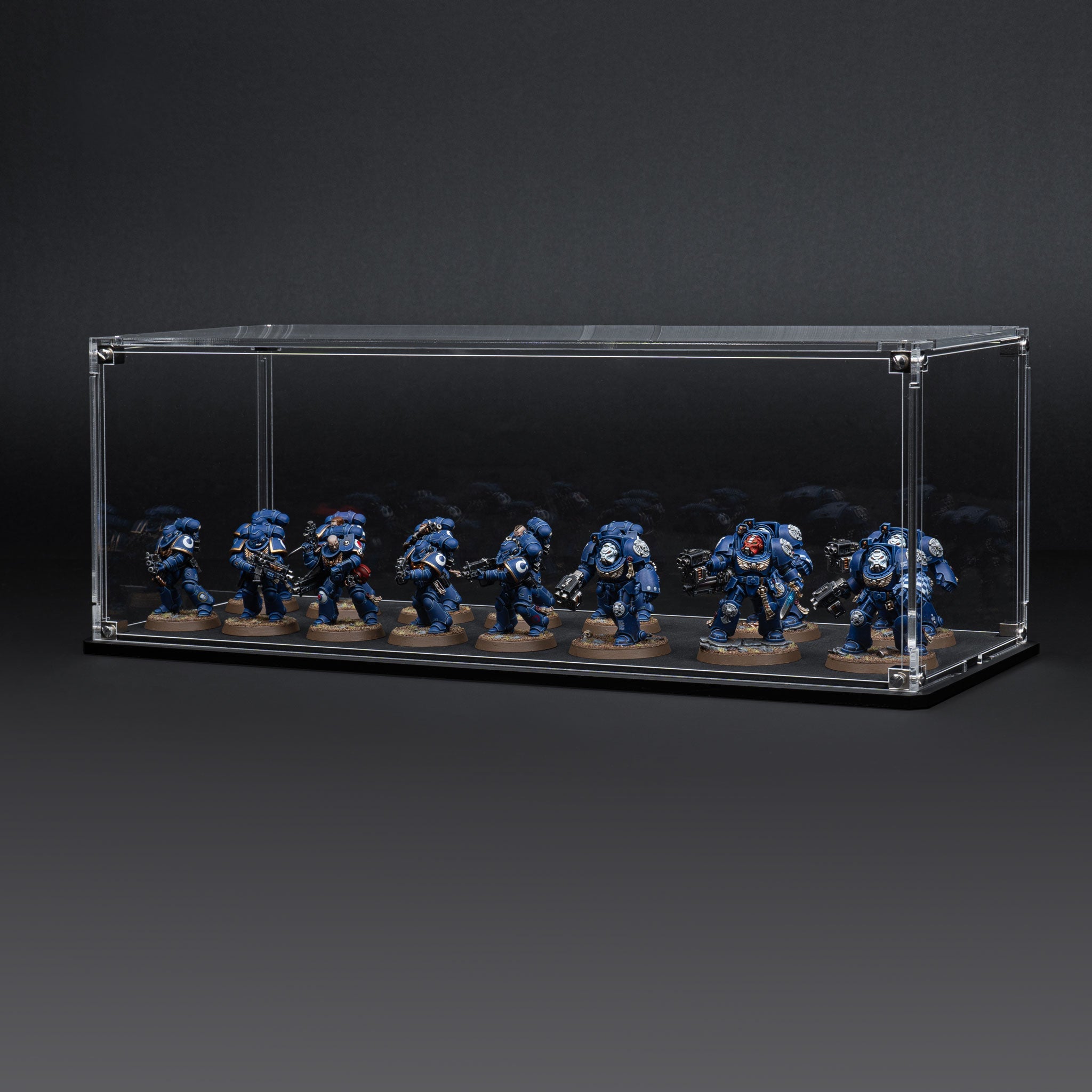 Display Case for Warhammer® Squad with Clear Background