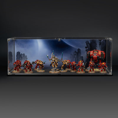 Display Case for Warhammer® Army with Angels of Death Background