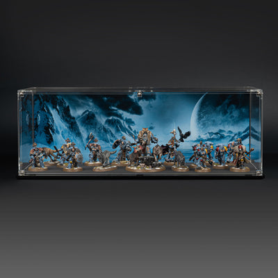 Display Case for Warhammer® Army with Frozen Wasteland Background