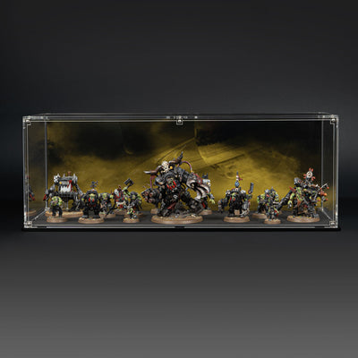 Display Case for Warhammer® Army with Irradiated Wasteland Background