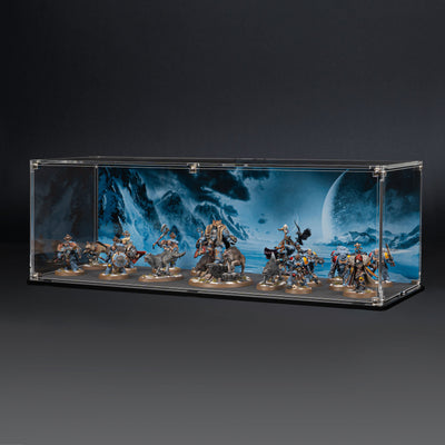 Display Case for Warhammer® Army with Frozen Wasteland Background