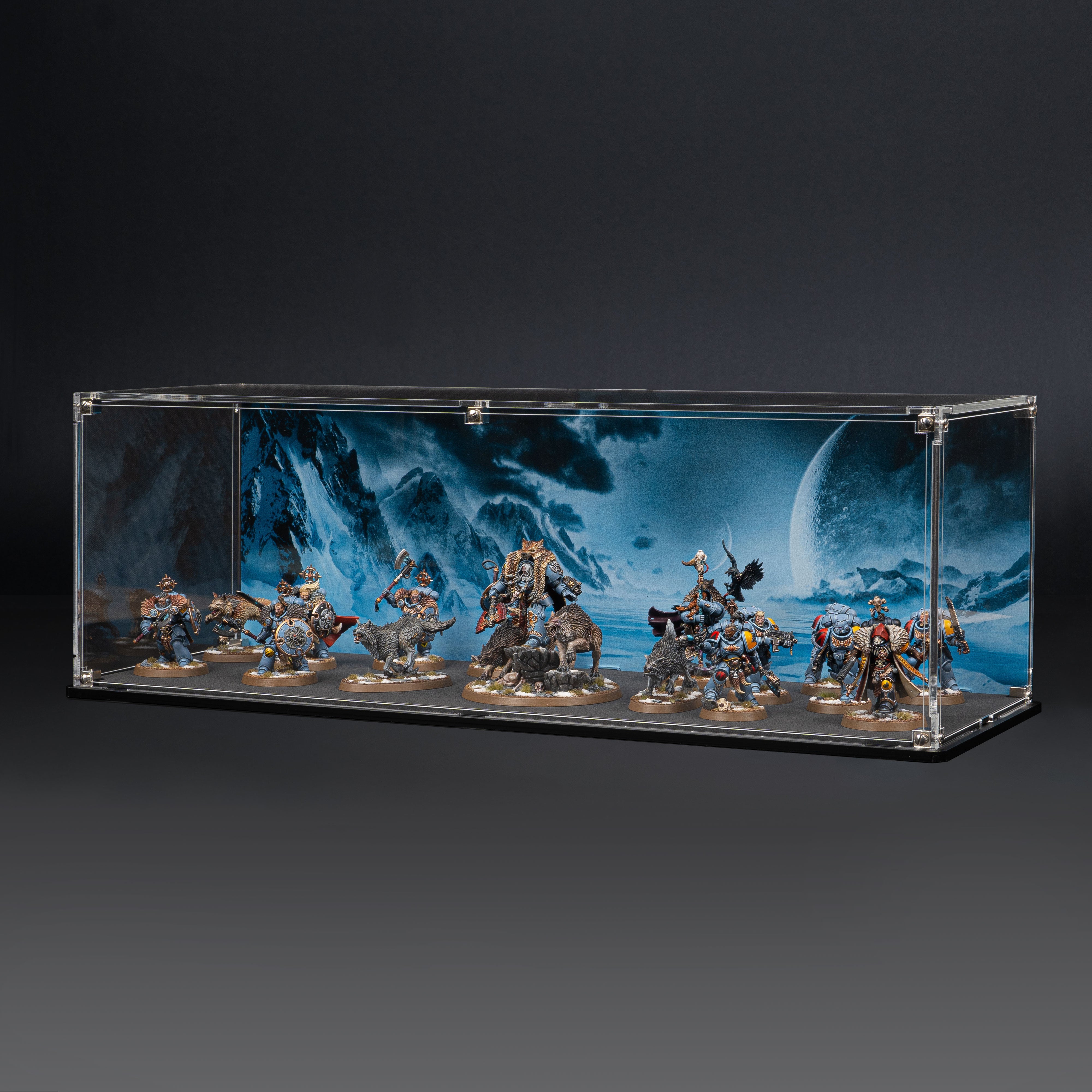 Display Case for Warhammer® Army with Frozen Wasteland Background