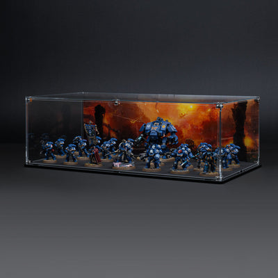 Display Case for Warhammer® Army with Endless War Background