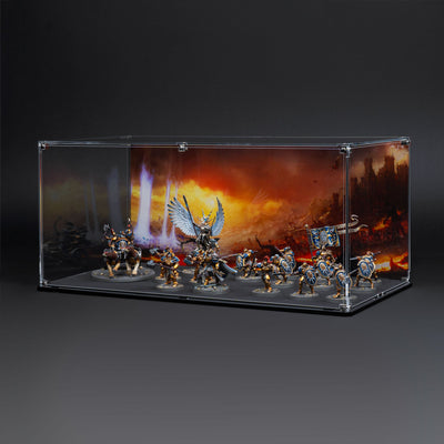 Display Case for Warhammer® Army with Eternal Conflict Background