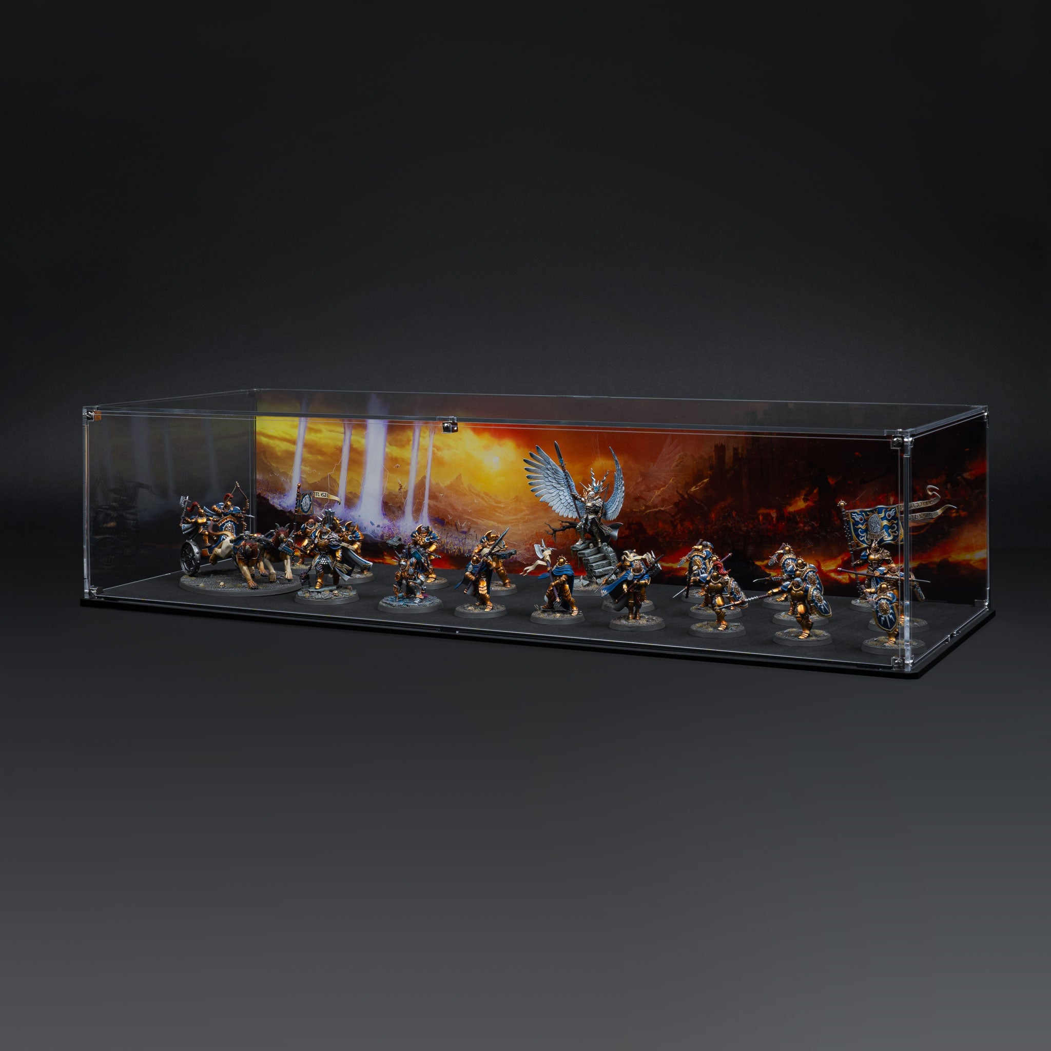 Display Case for Warhammer® Army with Eternal Conflict Background
