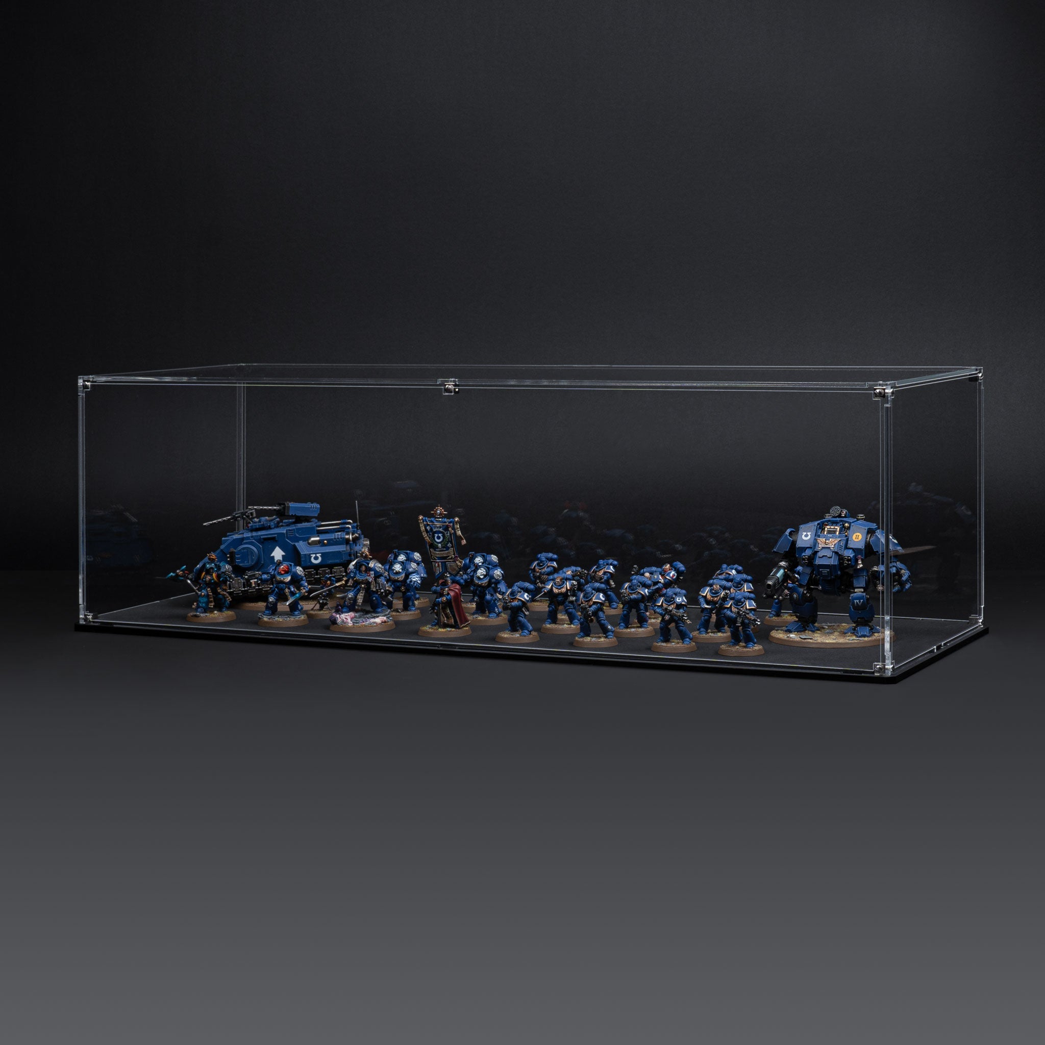 Display Case for Warhammer® Army with Clear Background