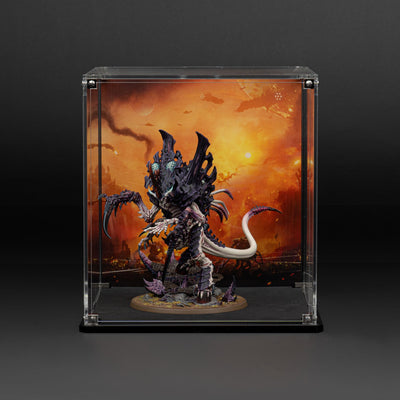 Oversized Miniature Display Case for Warhammer® with Endless War Background