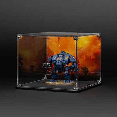 Oversized Miniature Display Case for Warhammer® with Endless War Background