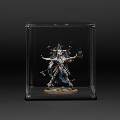 Oversized Miniature Display Case for Warhammer® with Clear Background