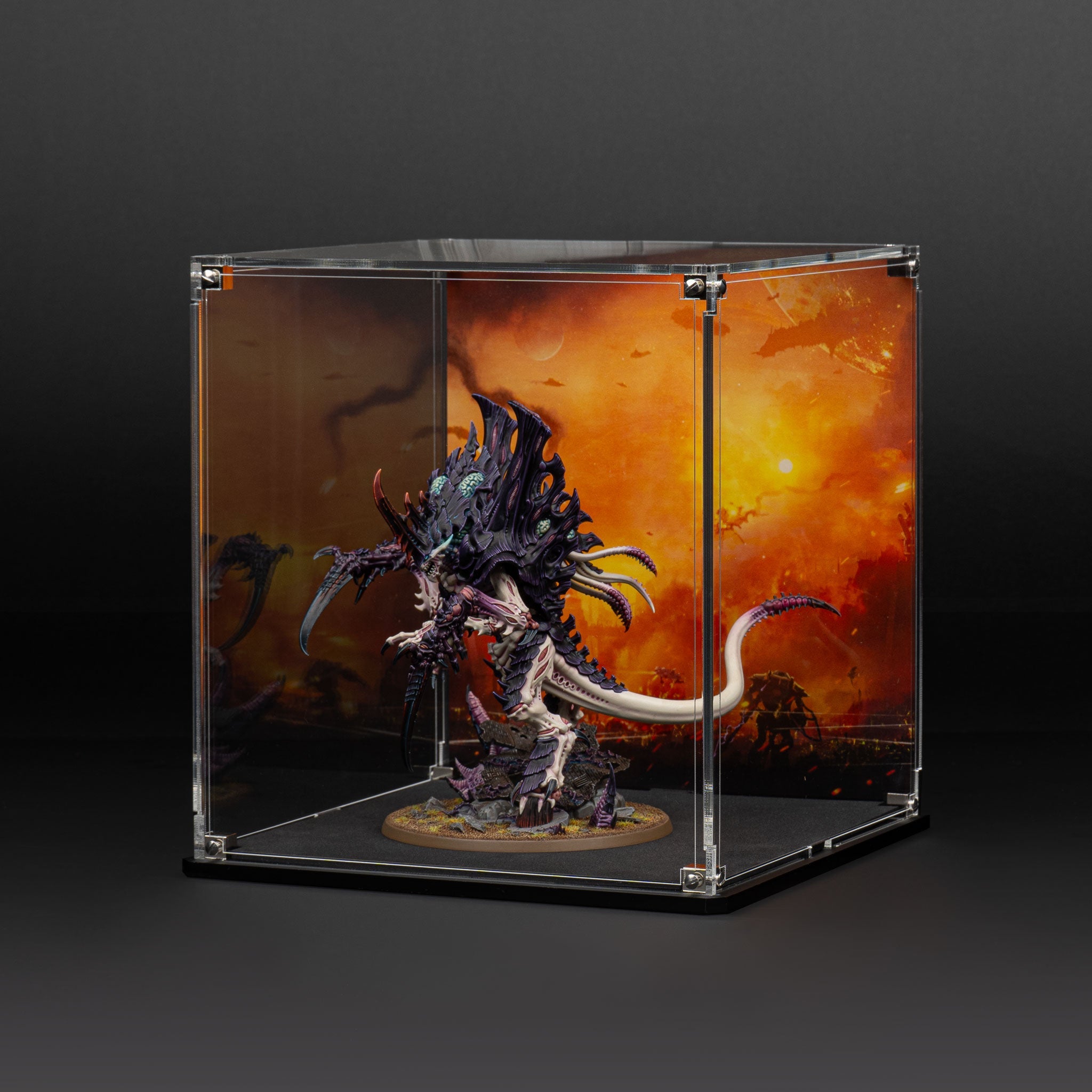 Oversized Miniature Display Case for Warhammer® with Endless War Background