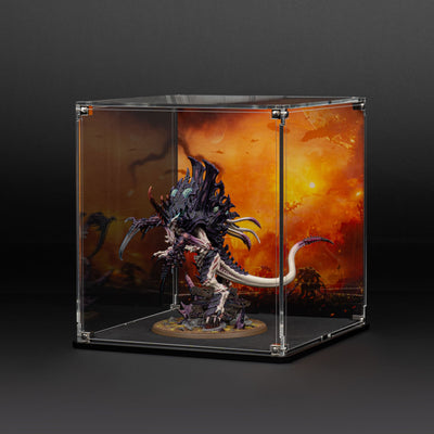 Oversized Miniature Display Case for Warhammer® with Endless War Background