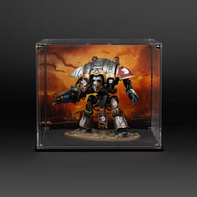 Oversized Miniature Display Case for Warhammer® with Endless War Background