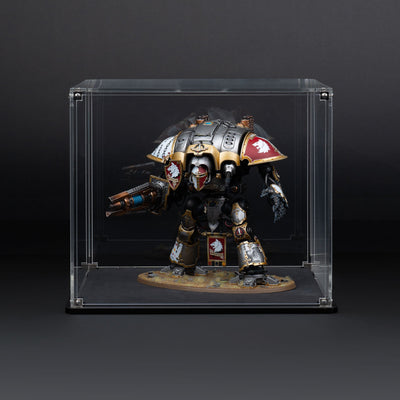 Oversized Miniature Display Case for Warhammer® with Clear Background