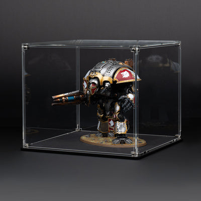 Oversized Miniature Display Case for Warhammer® with Clear Background