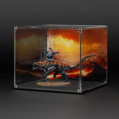 Oversized Miniature Display Case for Warhammer® with Eternal Conflict Background