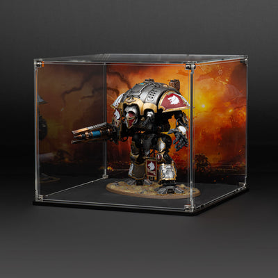 Oversized Miniature Display Case for Warhammer® with Endless War Background