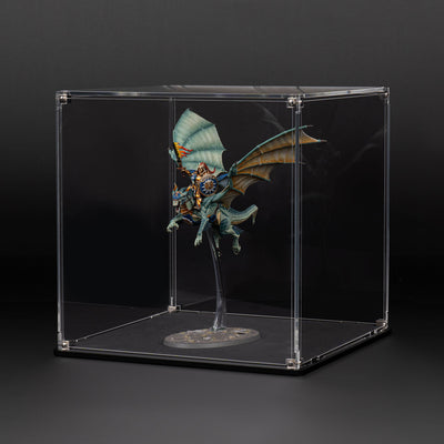 Oversized Miniature Display Case for Warhammer® with Clear Background