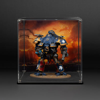 Oversized Miniature Display Case for Warhammer® with Endless War Background