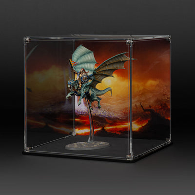 Oversized Miniature Display Case for Warhammer® with Eternal Conflict Background
