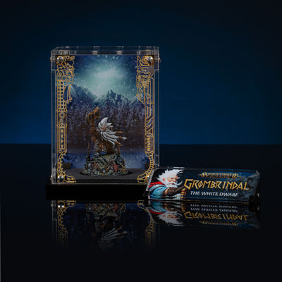 Limited Edition Display Case & Plaque for the Warhammer® Grombrindal Commemorative Anniversary Miniature