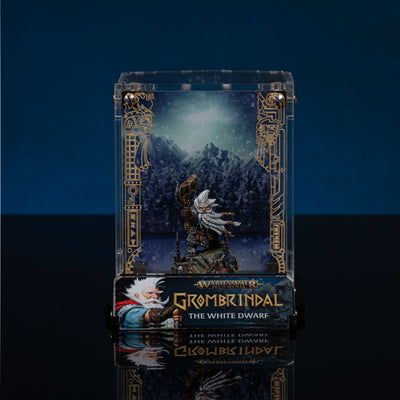 Limited Edition Display Case & Plaque for the Warhammer® Grombrindal Commemorative Anniversary Miniature