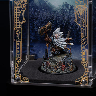Limited Edition Display Case & Plaque for the Warhammer® Grombrindal Commemorative Anniversary Miniature