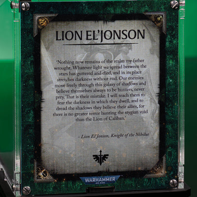 Limited Edition Display Case for Warhammer® 40,000 Dark Angels Lion El’Jonson