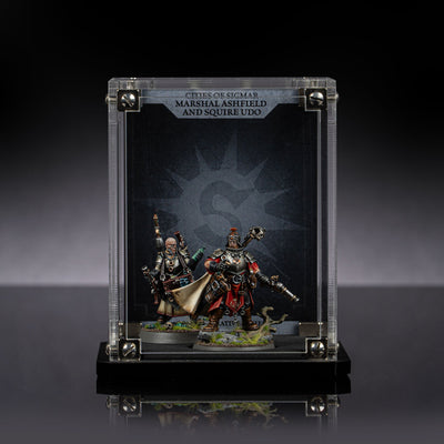 Display Case for Warhammer®+ Cities Of Sigmar - Marshall Ashfield And Squire Udo