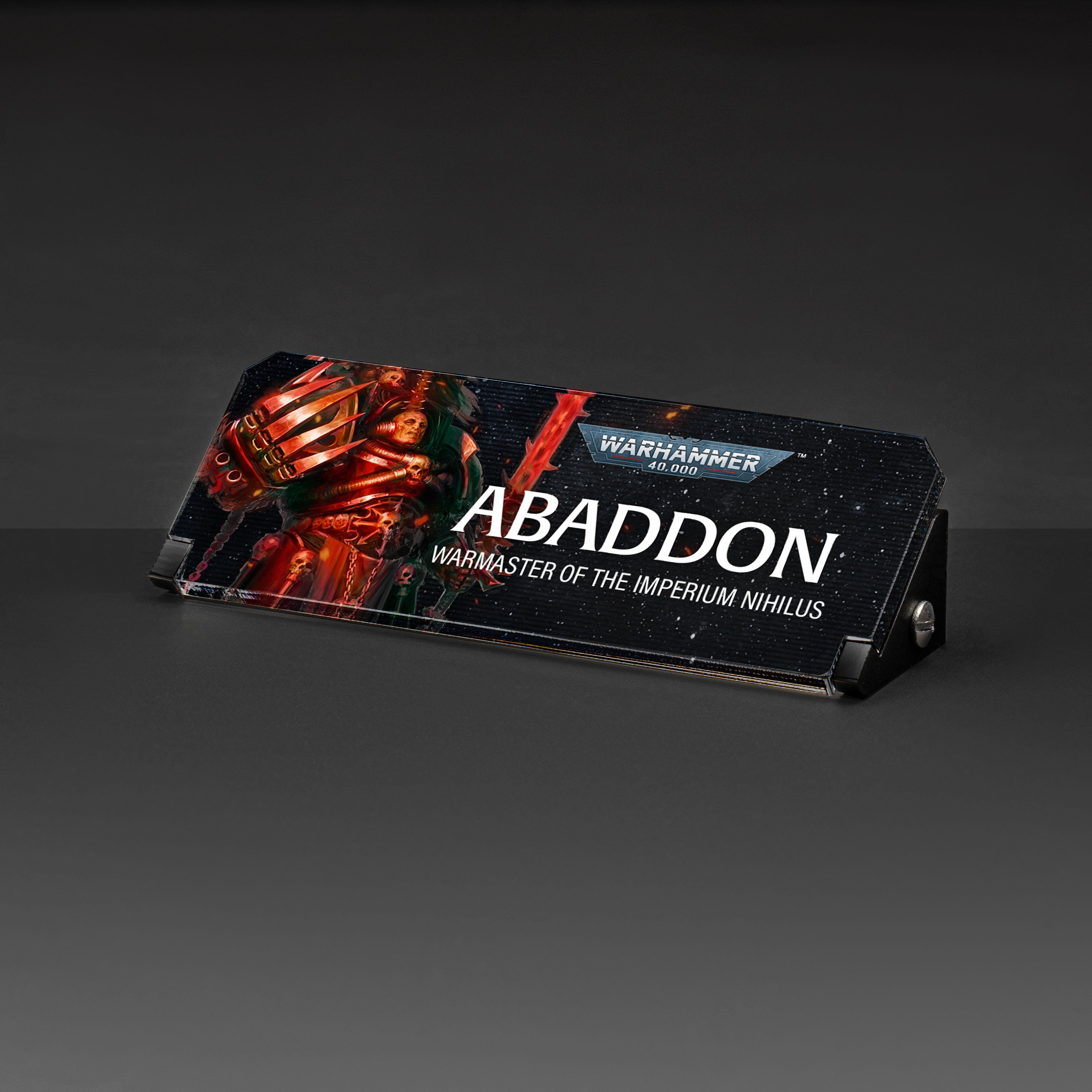 Plaque for Warhammer® 40,000 Abaddon the Despoiler