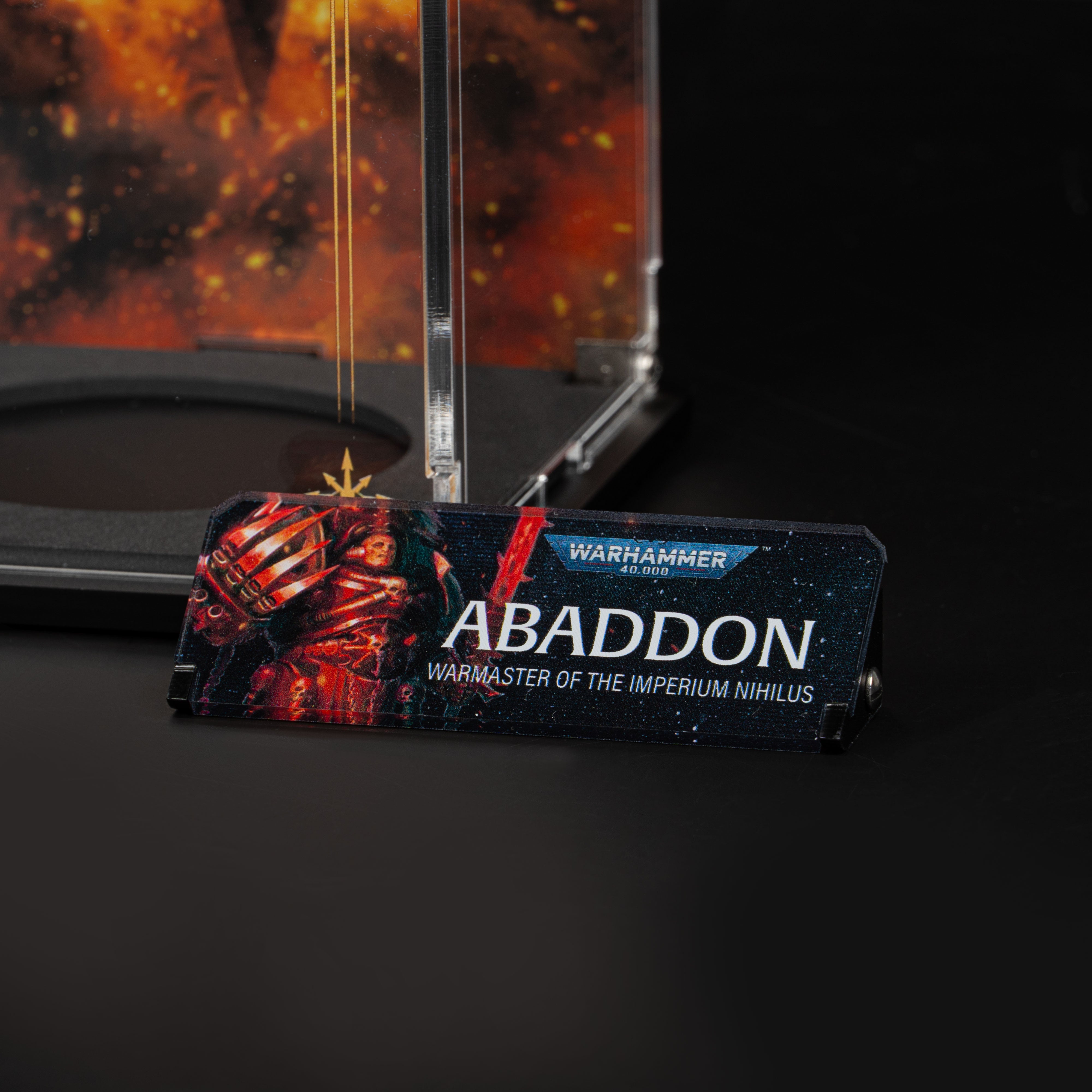 Display Case for Warhammer® 40,000 Abaddon the Despoiler