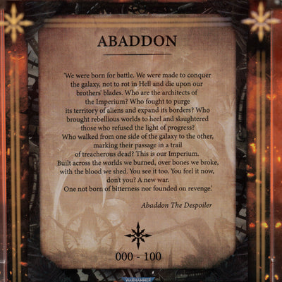 Limited Edition Display Case for Warhammer® 40,000 Abaddon the Despoiler