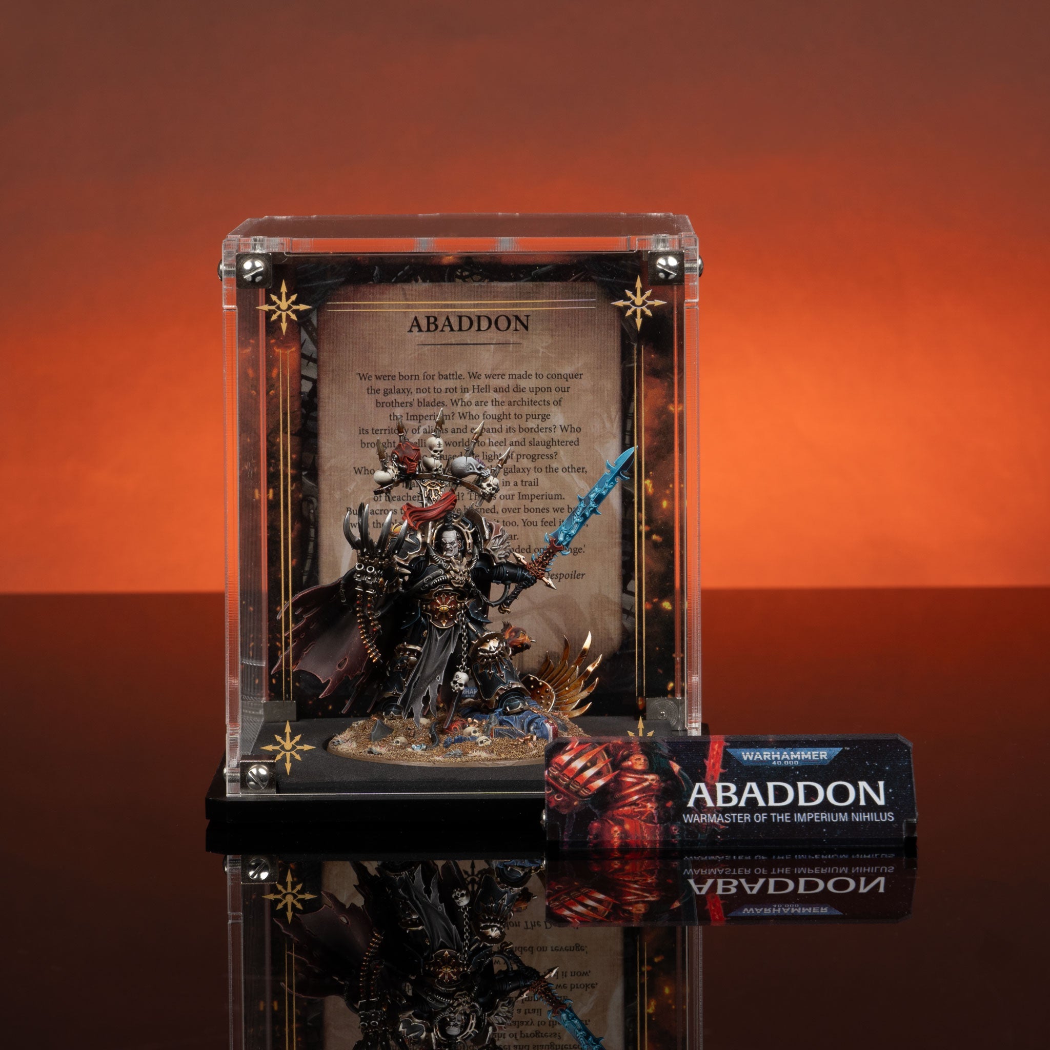 Limited Edition Display Case for Warhammer® 40,000 Abaddon the Despoiler