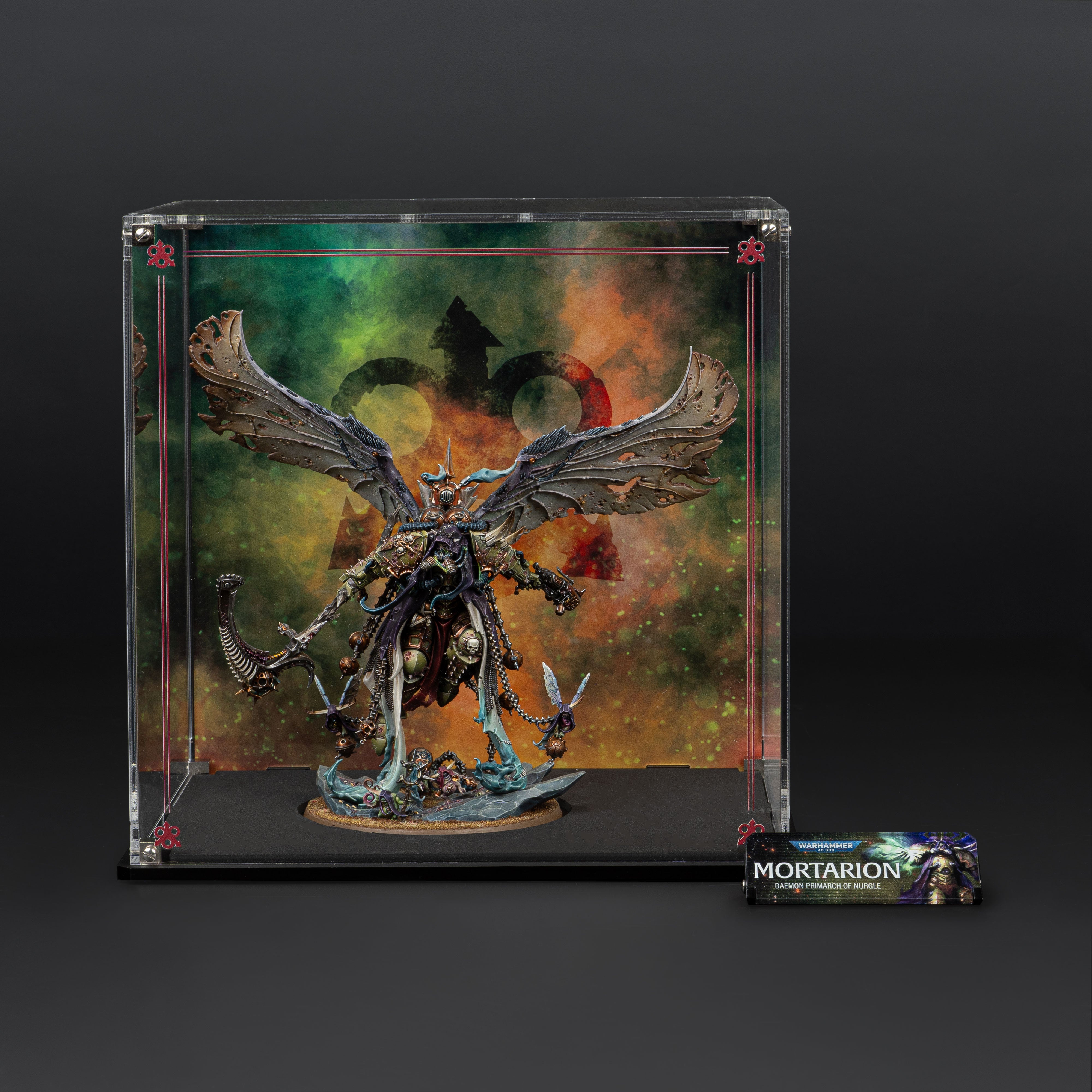 Display Case for Warhammer® 40,000 Mortarion, Daemon Primarch of Nurgle