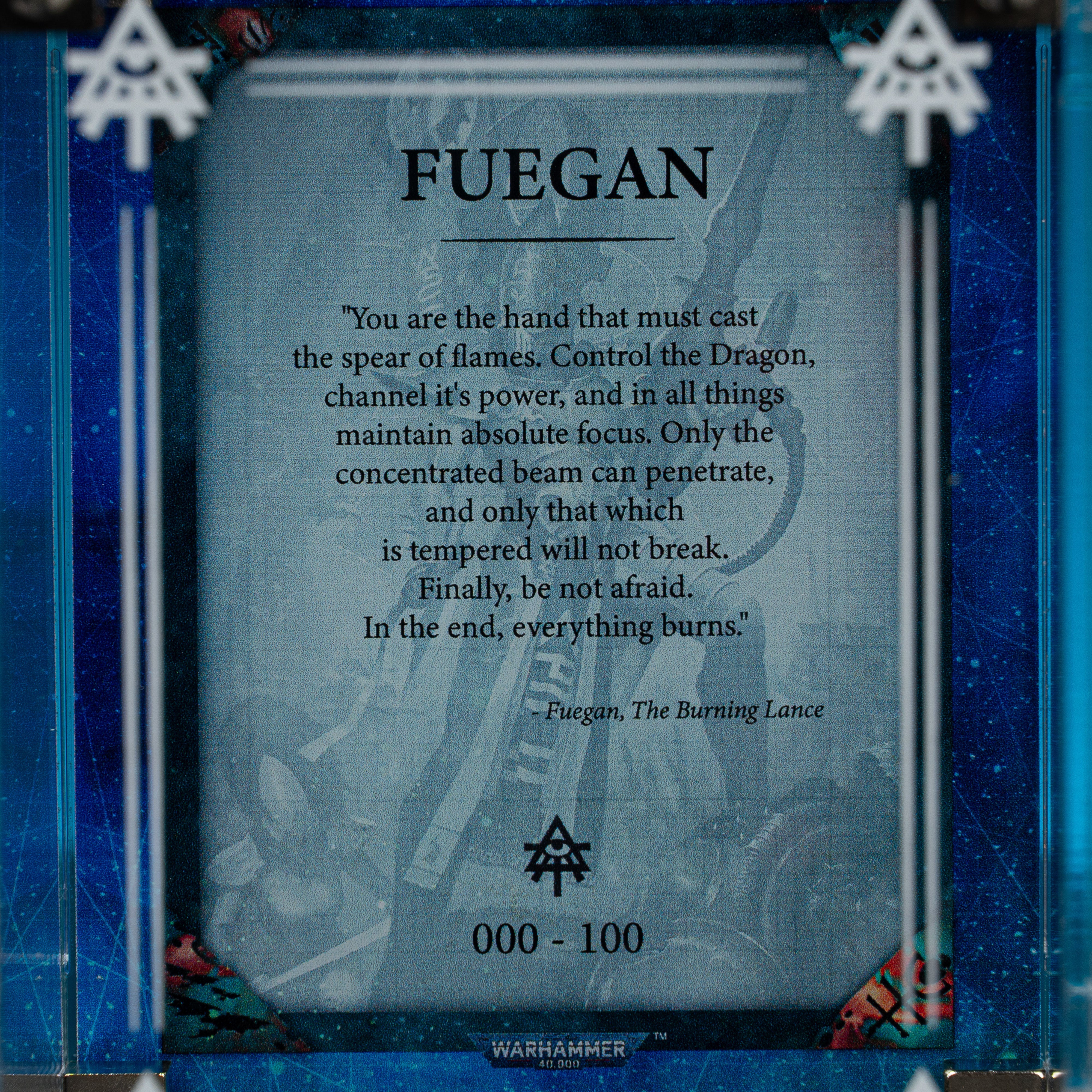 Limited Edition Display Case for Warhammer® 40,000 Fuegan