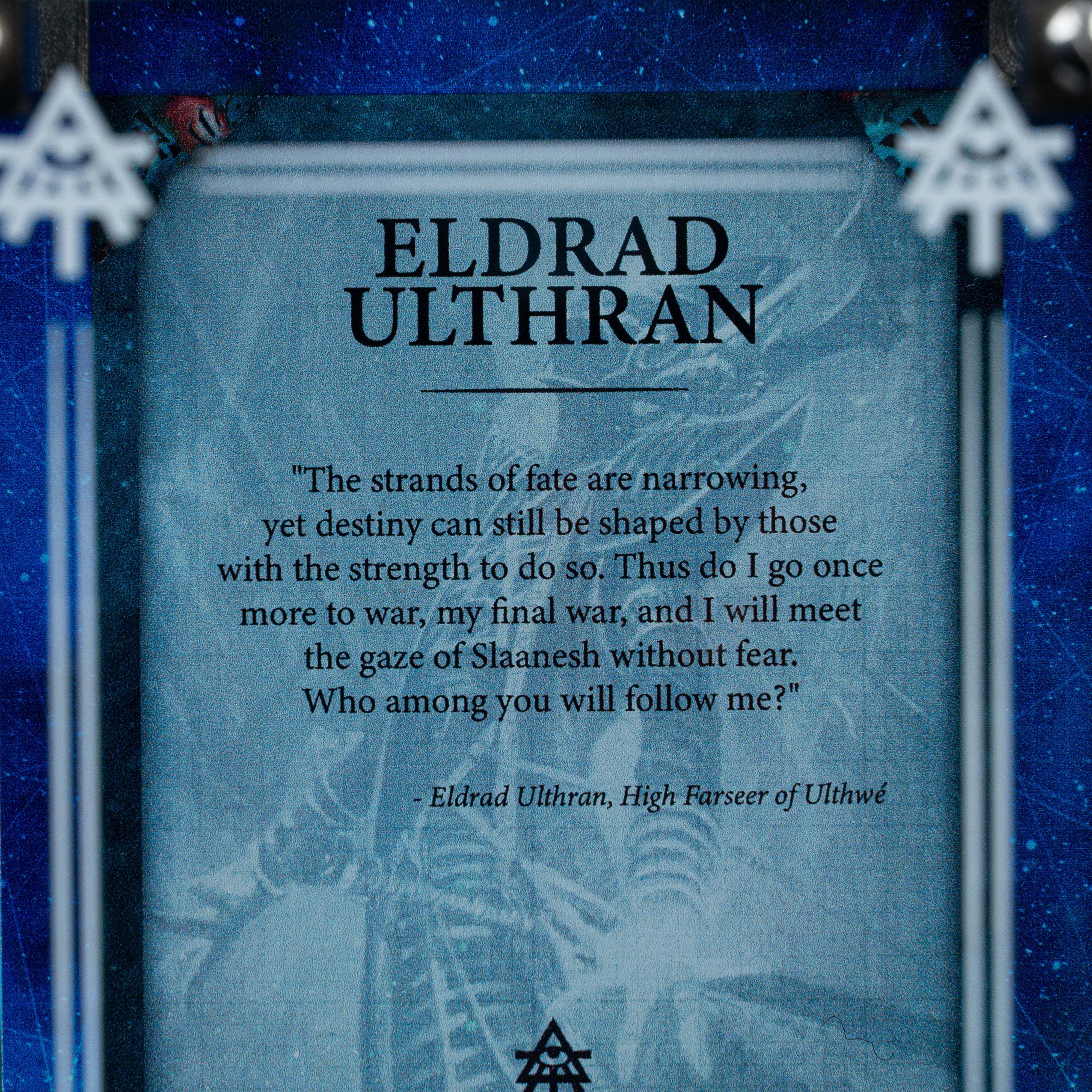 Limited Edition Display Case for Warhammer® 40,000 Eldrad Ulthran