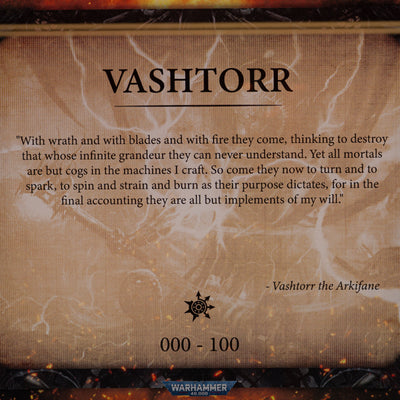Limited Edition Display Case for Warhammer® 40,000 Vashtorr the Arkifane
