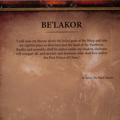 Limited Edition Display Case for Warhammer® 40,000 Be'lakor, the Dark Master