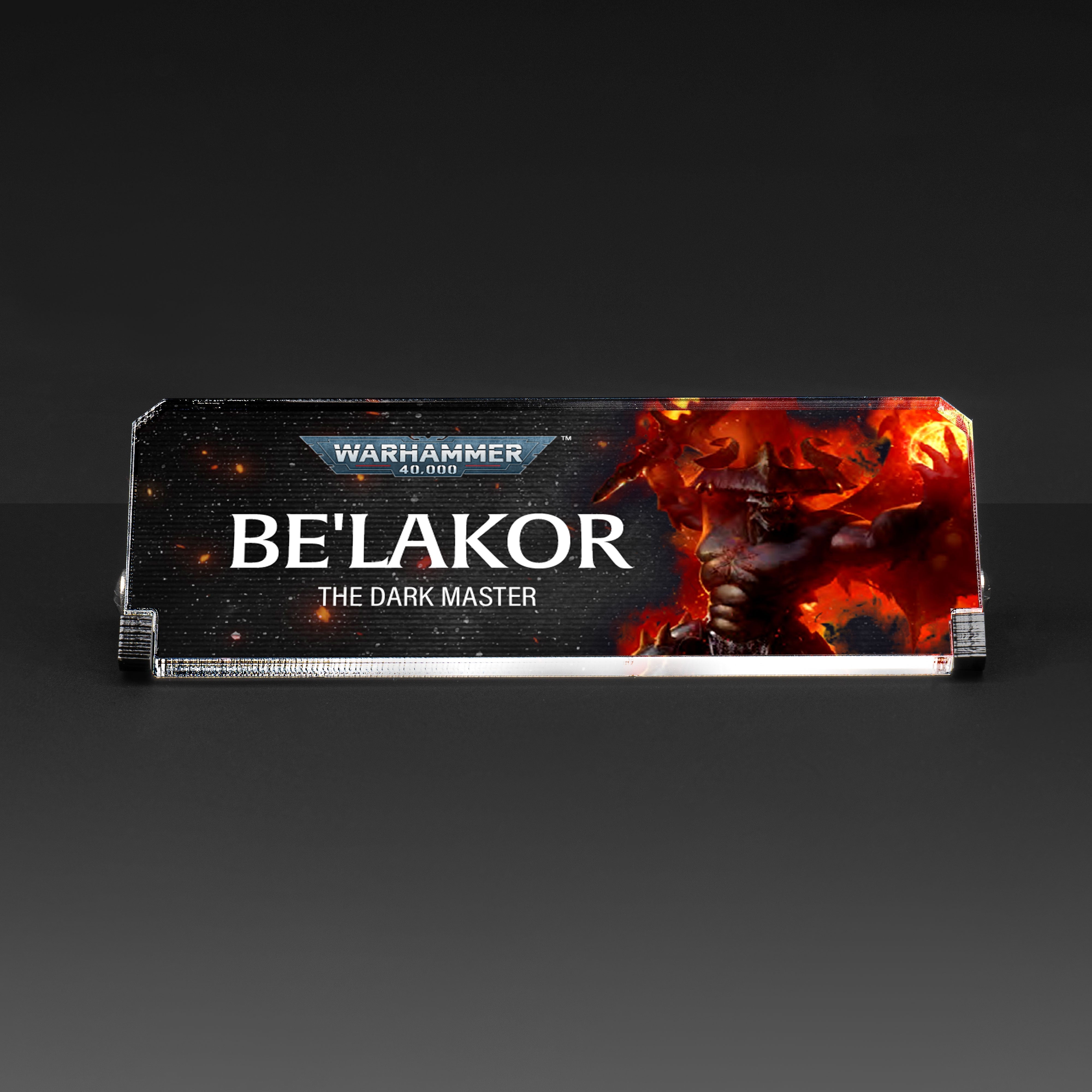 Plaque for Warhammer® 40,000 Be'lakor, the Dark Master