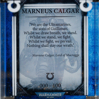 Limited Edition Display Case for Warhammer® 40,000 Marneus Calgar in Armour of Antilochus