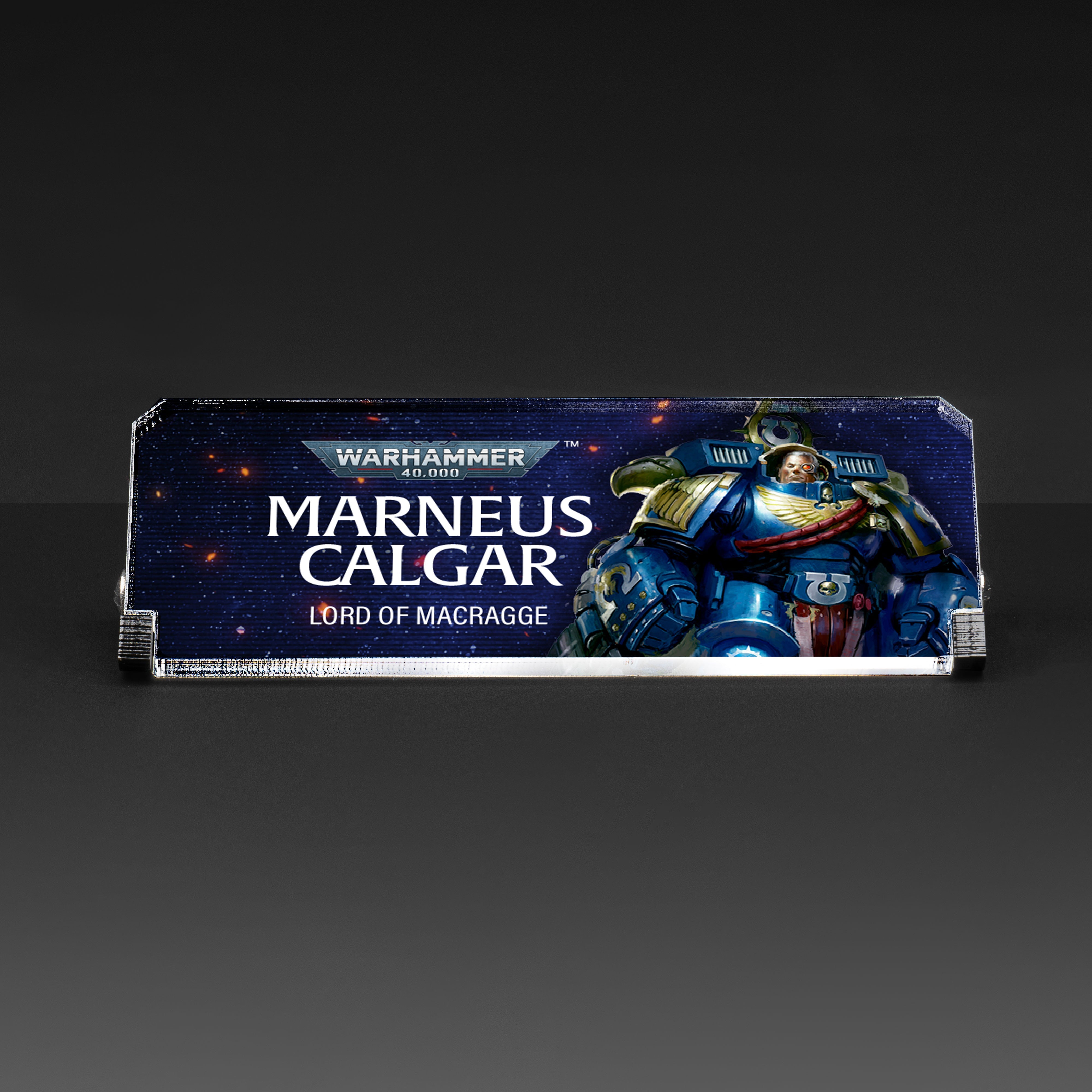 Plaque for Warhammer® 40,000 Marneus Calgar in Armour of Antilochus
