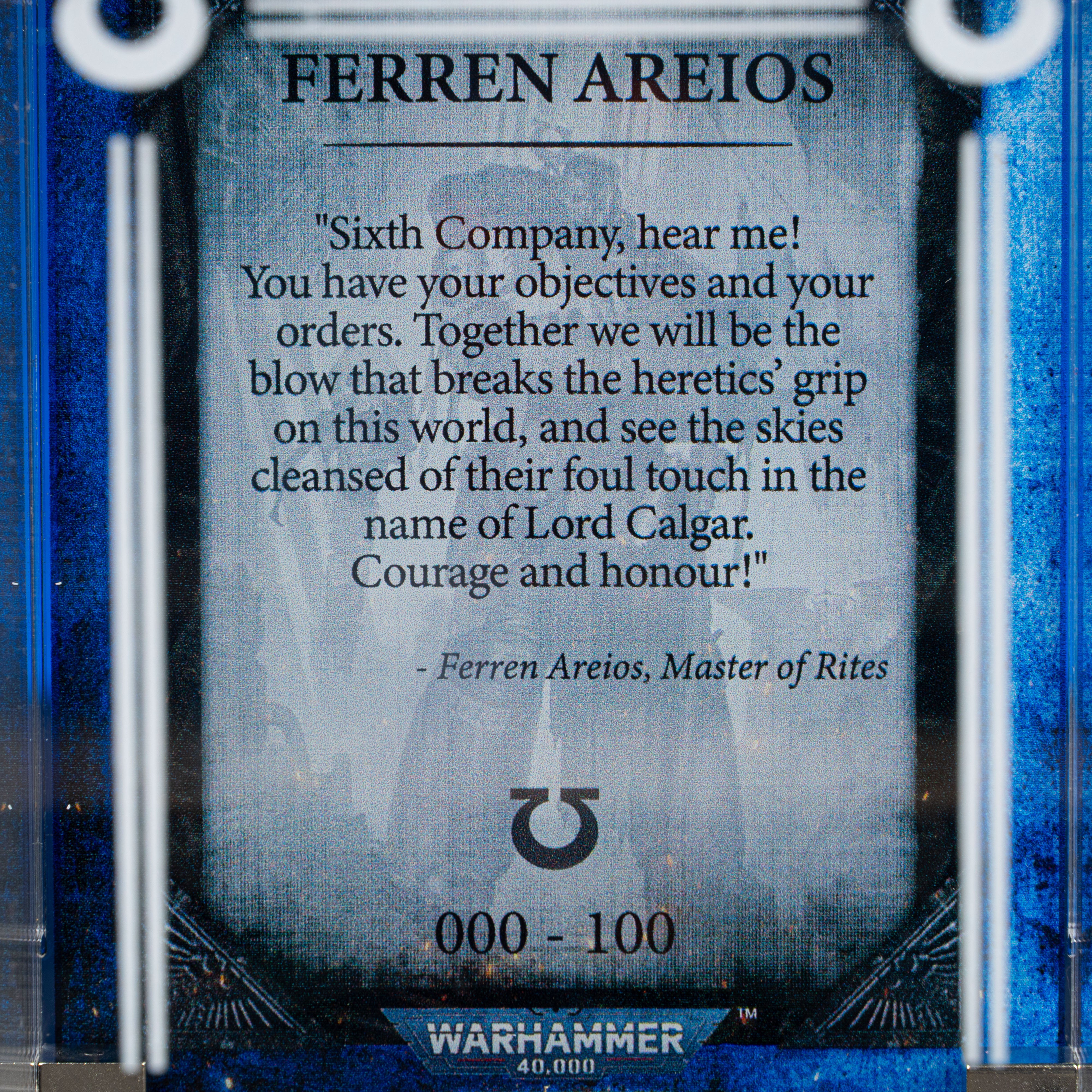 Limited Edition Display Case for Warhammer® 40,000 Ferren Areios