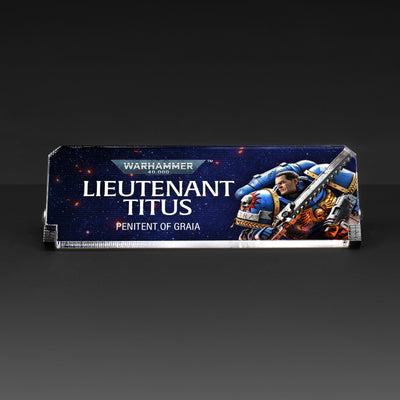 Plaque for Warhammer® 40,000 Lieutenant Titus